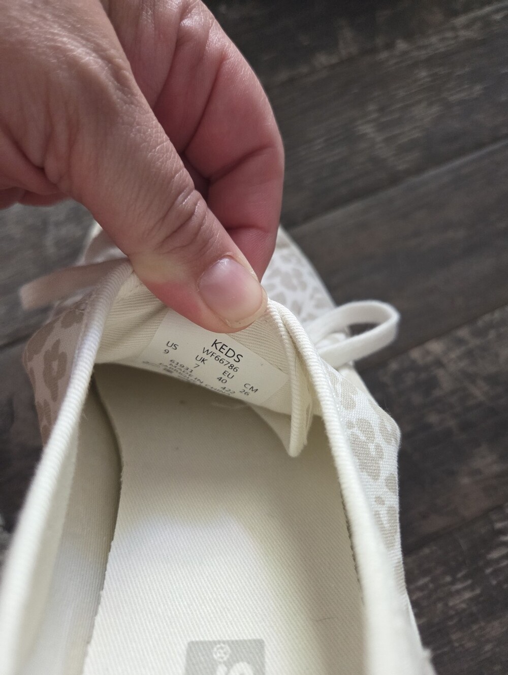 Keds Women's Cream Leopard-Print Lace-Up Sneakers - Picture 4 of 6